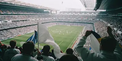 Partido de fútbol Real Madrid vs Barcelona